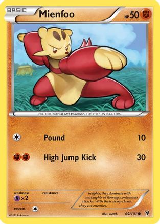 Mienfoo 069/101 - Reverse Holofoil Noble Victories