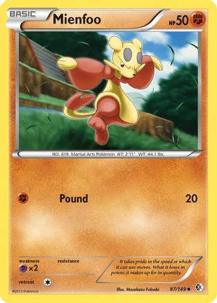 Mienfoo 087/149 - Reverse Holofoil Boundaries Crossed