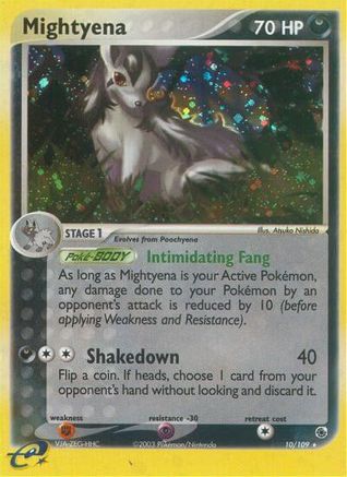 Mightyena 010/109 - Holofoil Ruby and Sapphire