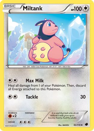 Miltank 093/116 - Reverse Holofoil Plasma Freeze