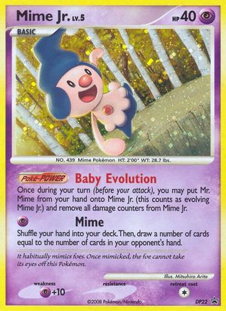 Mime Jr. DP22 - Holofoil Diamond and Pearl Promos