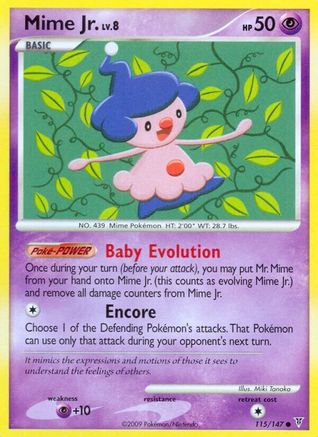 Mime Jr. 115/147 - Reverse Holofoil Supreme Victors