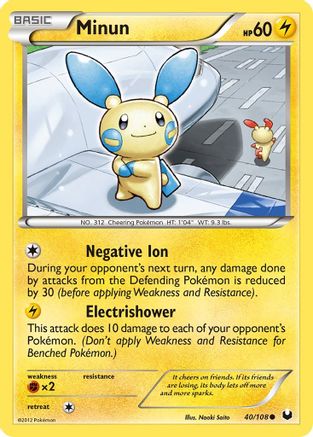 Minun 040/108 - Reverse Holofoil Dark Explorers