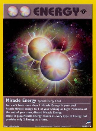 Miracle Energy 016/105 - 1st Edition Holofoil Neo Destiny