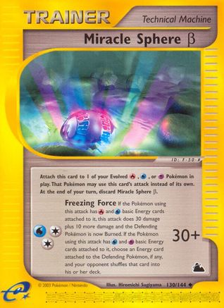 Miracle Sphere Beta 130/144 - Reverse Holofoil Skyridge