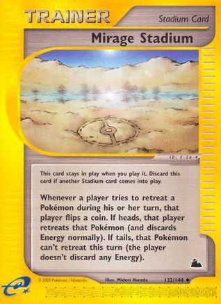 Mirage Stadium 132/144 - Reverse Holofoil Skyridge