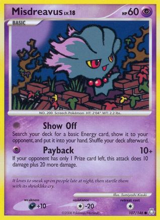 Misdreavus 107/146 - Reverse Holofoil Legends Awakened