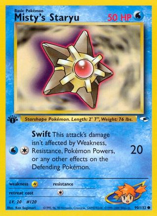 Misty's Staryu 090/132 - 1st Edition Gym Heroes