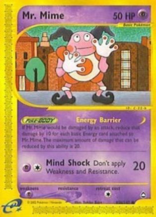 Mr. Mime 95b/147 - Reverse Holofoil Aquapolis