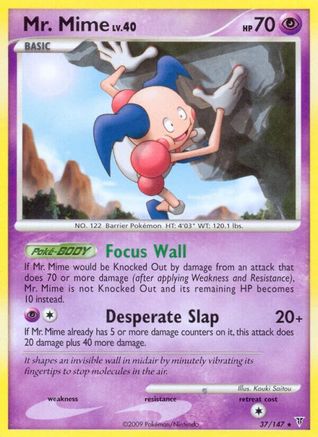 Mr. Mime 037/147 - Reverse Holofoil Supreme Victors