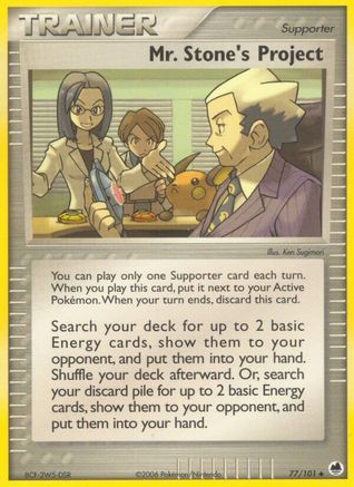 Mr. Stone's Project 077/101 - Reverse Holofoil Dragon Frontiers