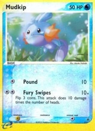 Mudkip (e-League) 010 - Reverse Holofoil Nintendo Promos