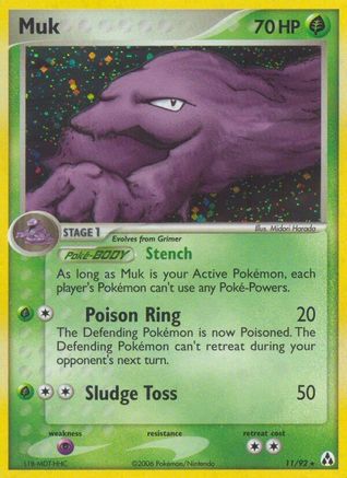 Muk 011/92 - Reverse Holofoil Legend Maker