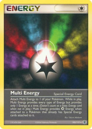 Multi Energy 103/112 - Reverse Holofoil FireRed & LeafGreen