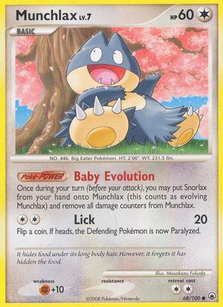 Munchlax 068/100 - Majestic Dawn