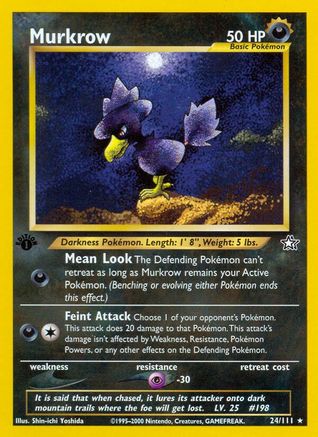 Murkrow 024/111 - 1st Edition Neo Genesis