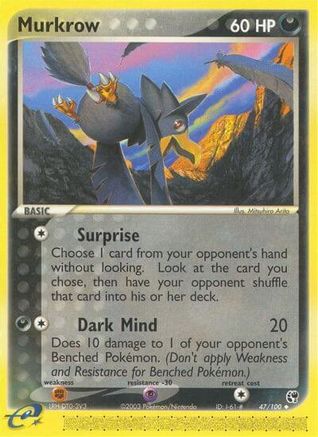 Murkrow 047/100 - Reverse Holofoil Sandstorm