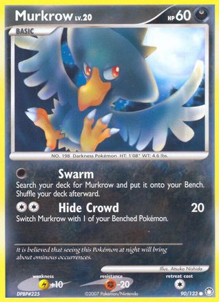 Murkrow 090/123 - Reverse Holofoil Mysterious Treasures