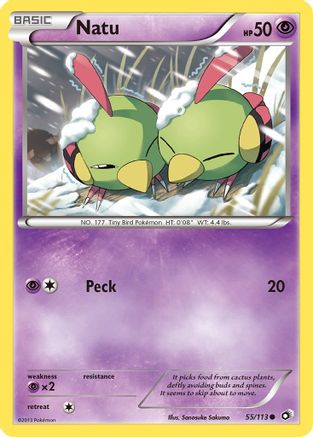 Natu 055/113 - Reverse Holofoil Legendary Treasures