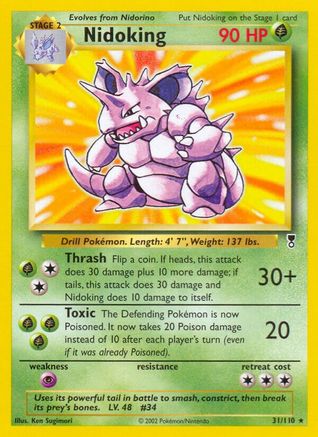 Nidoking 031/110 - Reverse Holofoil Legendary Collection