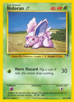 Nidoran M 083/110 - Reverse Holofoil Legendary Collection