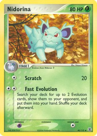Nidorina 040/112 - Reverse Holofoil FireRed & LeafGreen