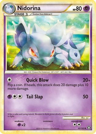 Nidorina 045/102 - Reverse Holofoil Triumphant