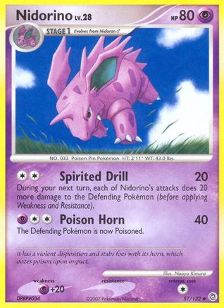 Nidorino 057/132 - Reverse Holofoil Secret Wonders