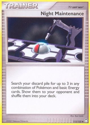 Night Maintenance 113/123 - Reverse Holofoil Mysterious Treasures