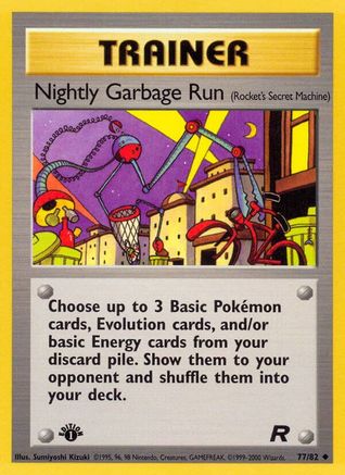 Nightly Garbage Run (Rocket's Secret Machine) 077/82 - 1st Edition Team Rocket