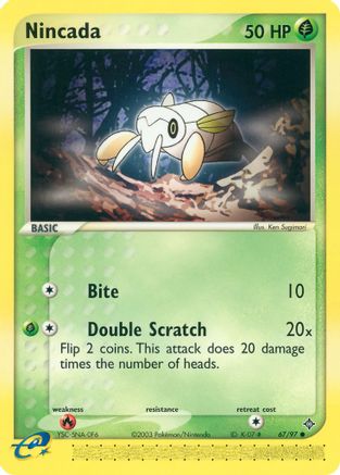 Nincada 067/97 - Reverse Holofoil Dragon
