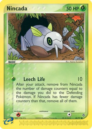 Nincada 068/097 - Reverse Holofoil Dragon