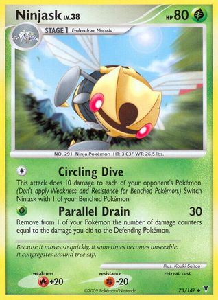 Ninjask 073/147 - Reverse Holofoil Supreme Victors