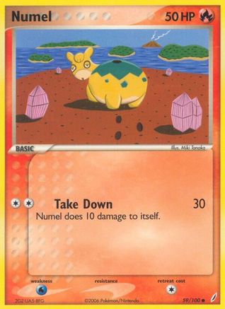 Numel 059/100 - Reverse Holofoil Crystal Guardians