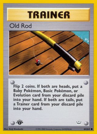 Old Rod 064/64 - 1st Edition Neo Revelation