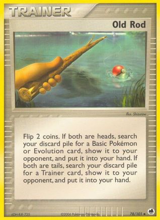 Old Rod 078/101 - Reverse Holofoil Dragon Frontiers
