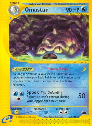 Omastar 023/144 - Reverse Holofoil Skyridge