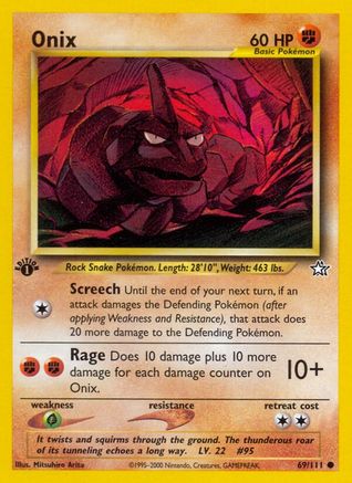 Onix 069/111 - 1st Edition Neo Genesis