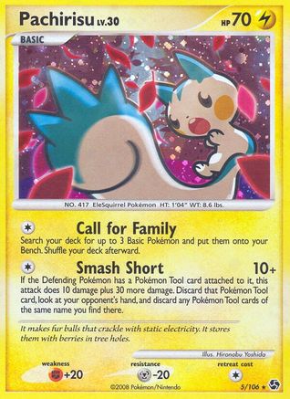 Pachirisu 005/106 - Reverse Holofoil Great Encounters