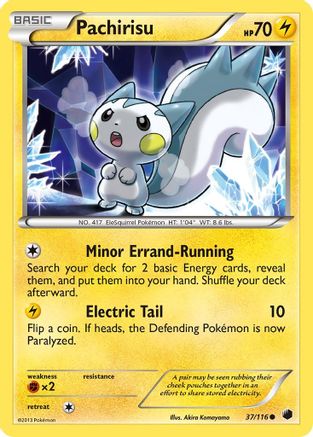 Pachirisu 037/116 - Reverse Holofoil Plasma Freeze