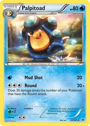 Palpitoad 023/101 - Reverse Holofoil Noble Victories
