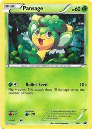 Pansage BW11 - Holofoil Black and White Promos