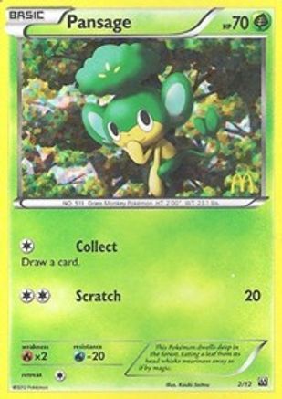 Pansage 002/12 - Holofoil McDonalds Promos 2012