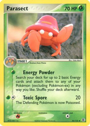 Parasect 043/112 - Reverse Holofoil FireRed & LeafGreen
