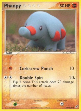 Phanpy 069/107 - Reverse Holofoil Deoxys