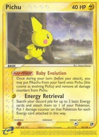 Pichu 020/100 - Reverse Holofoil Sandstorm