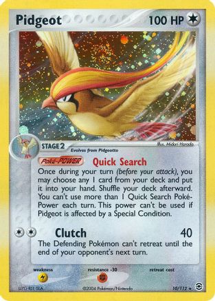 Pidgeot 010/112 - Reverse Holofoil FireRed & LeafGreen