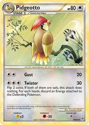 Pidgeotto 048/95 - Reverse Holofoil Call of Legends