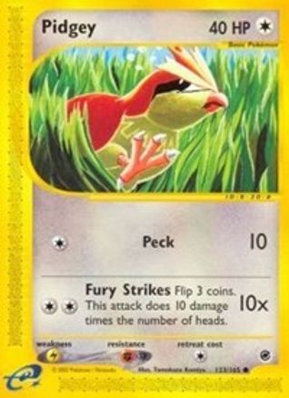 Pidgey 123/165 - Reverse Holofoil Expedition
