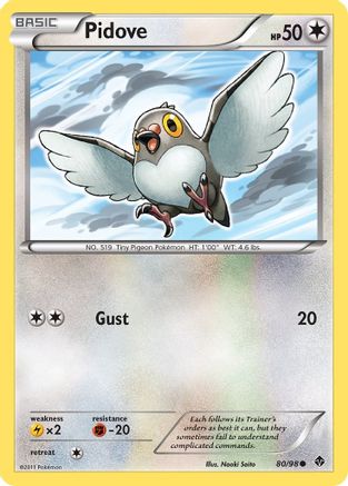 Pidove 080/98 - Reverse Holofoil Emerging Powers